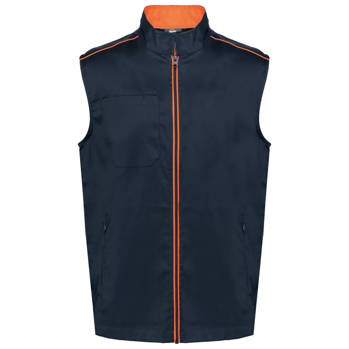 Gilet Day To Day Navy / Fluorescent Orange