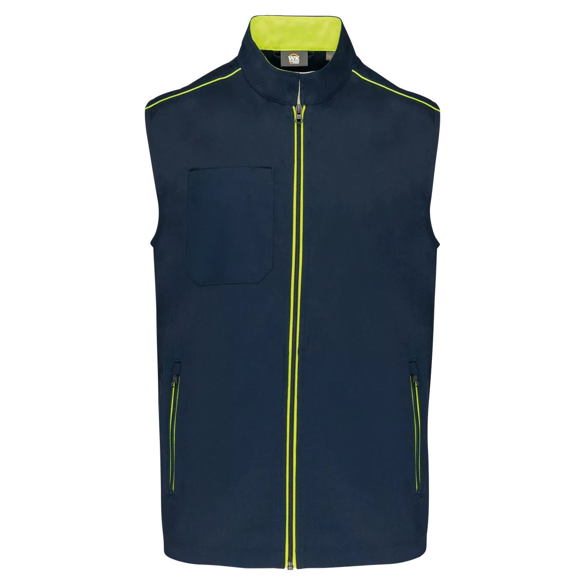 Gilet Day To Day Navy / Fluorescent Yellow