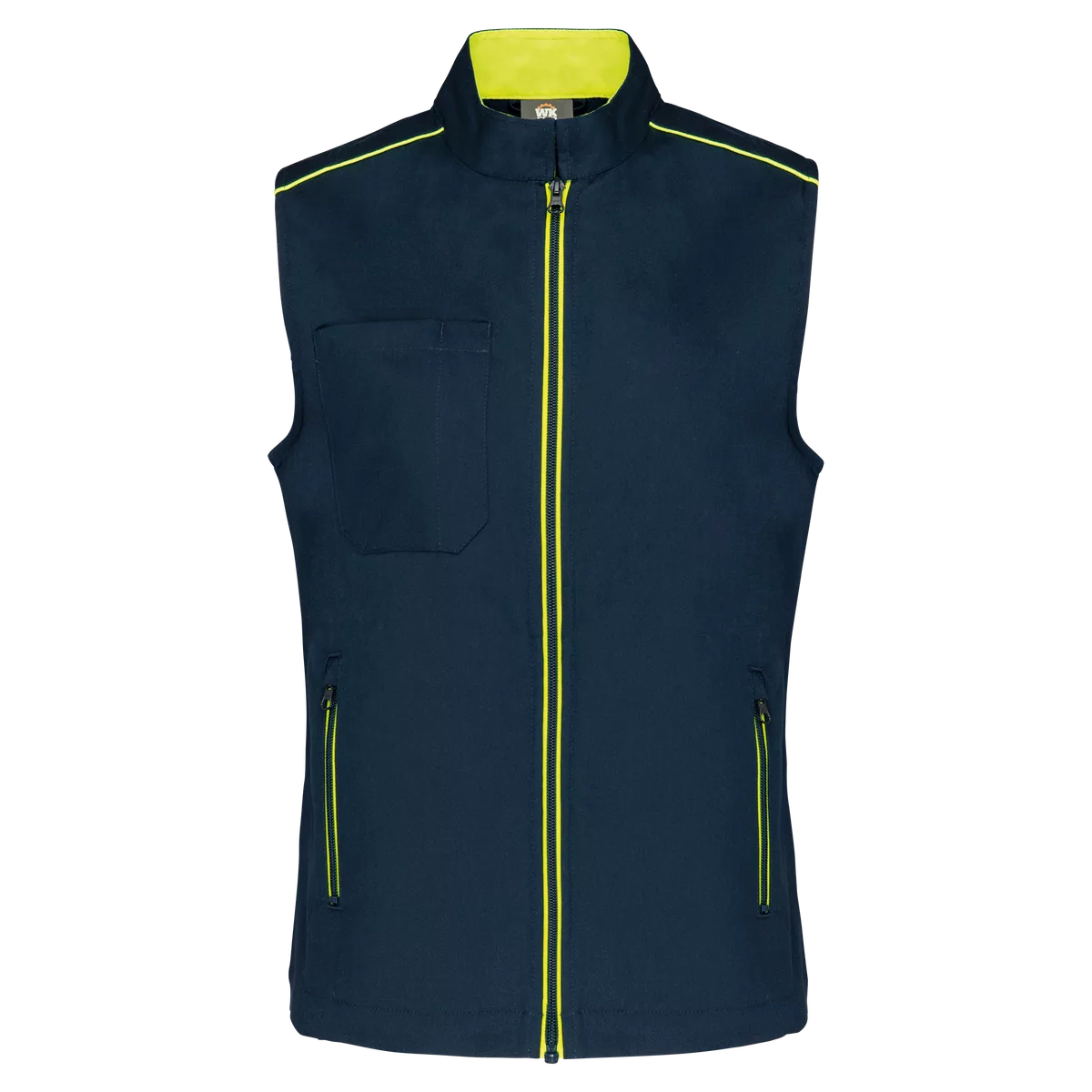 Damesgilet Day To Day Navy / Fluorescent Yellow