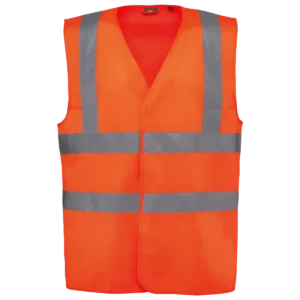 HI-VIS veiligheidshesje volwassene unisex Hi Viz Orange