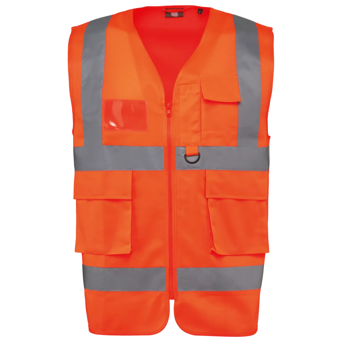Gerecycled HI-VIS VEILIGHEIDSHESJE met rits Hi Viz Orange