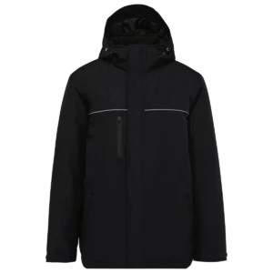 Unisex performance parka met capuchon Black