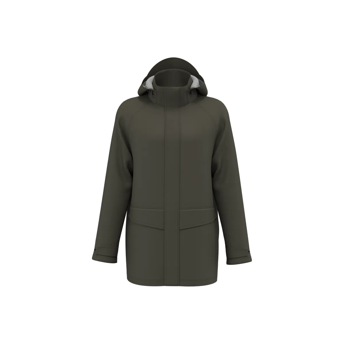 Uniseks regenjasje Dark Khaki