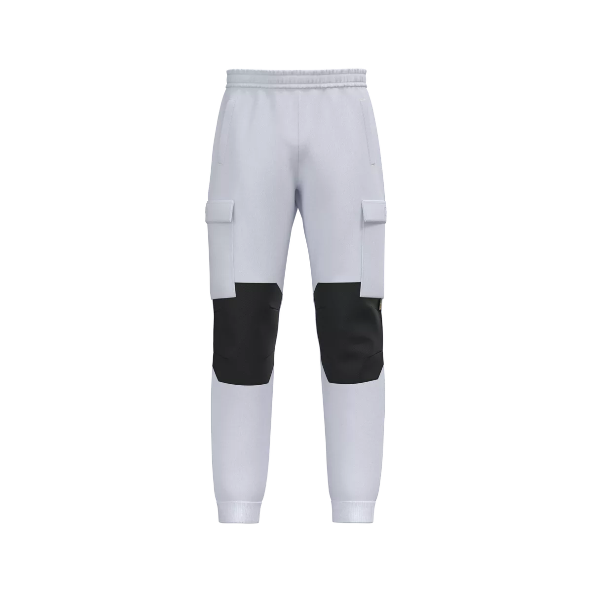 Ecologische heren fleece cargobroek White