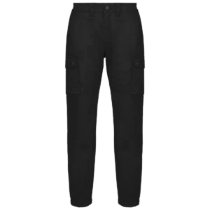 Uniseks Cargobroek uniseks met elastisch boord Black