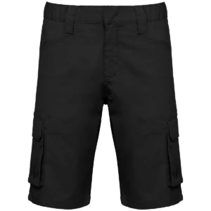 Ecologische heren bermuda met meerdere zakken Black