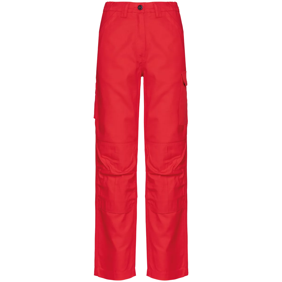 Dames werkbroek met meerdere zakken Red