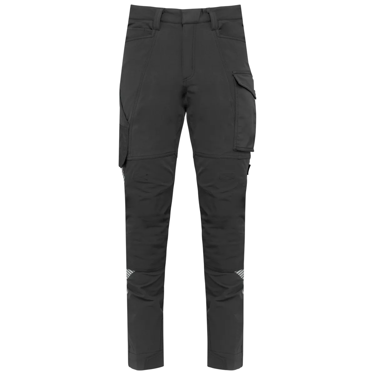 Gerecyclede lichte stretchbroek met veel zakken Dark Grey