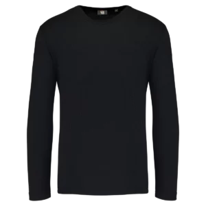 Unisex thermoshirt lange mouwen Black