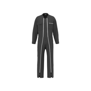 Werkoverall met dubbele rits uniseks Dark Grey