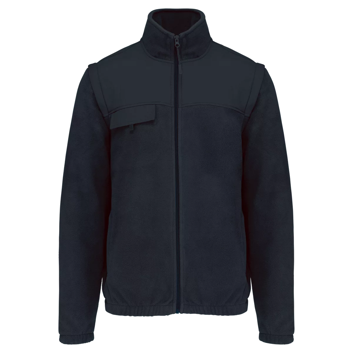 Fleecevest met afneembare mouwen heren Navy