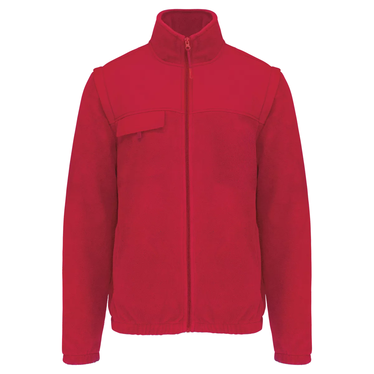 Fleecevest met afneembare mouwen heren Red