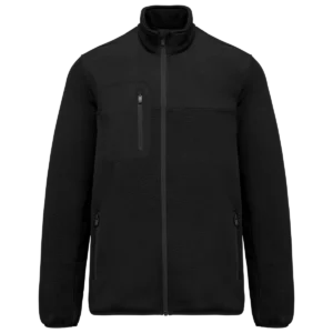 Gerecycled herenjasje in polytricot Black