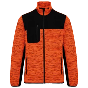 Fluorescent Orange Melange / Black
