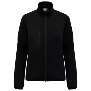 Gerecycled damesjasje in polytricot Black
