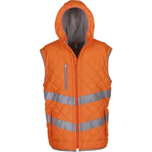Kensington – Hi-Vis bodywarmer met capuchon Hi Vis Orange