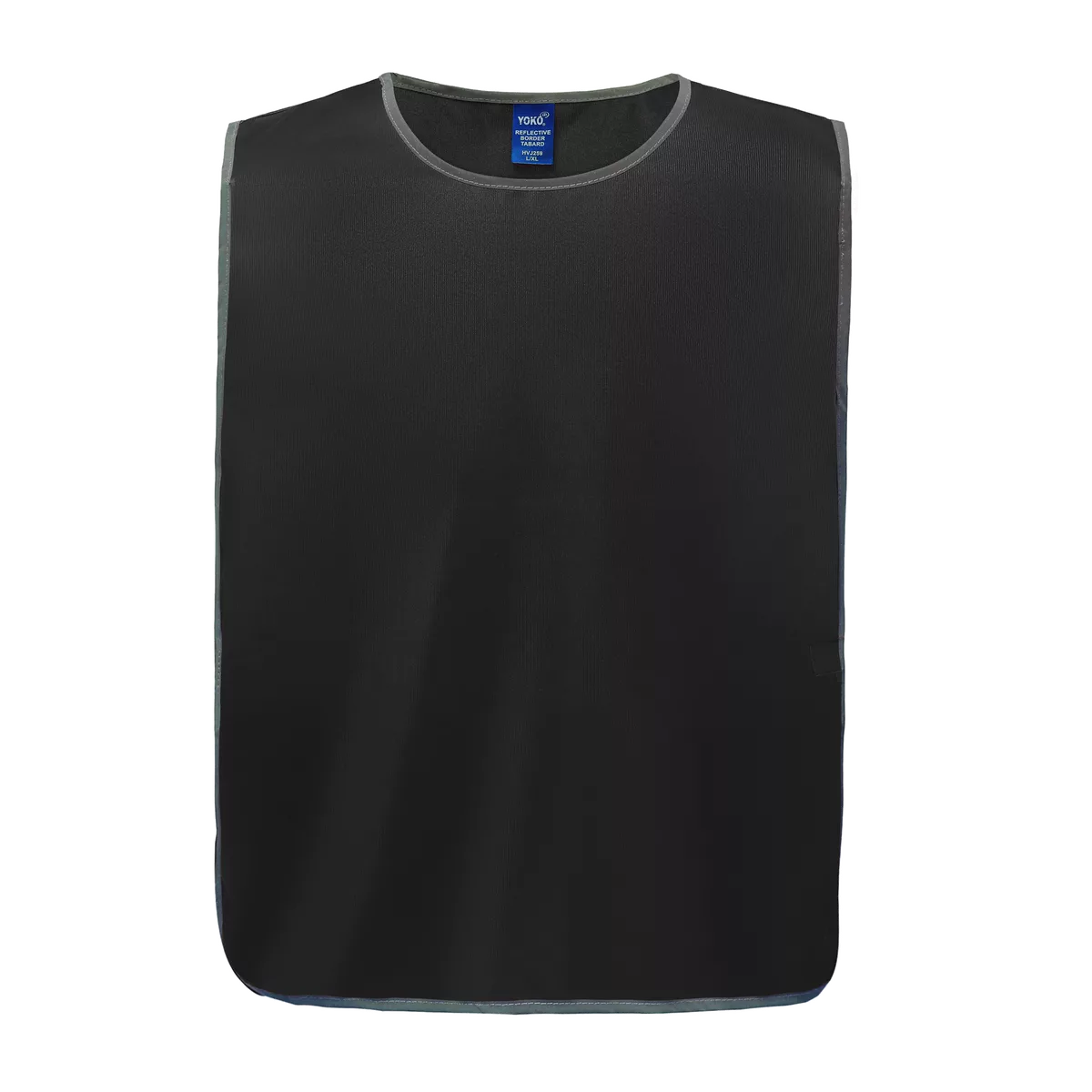 Personalisatie veiligheidshesje met reflecterende rand Black