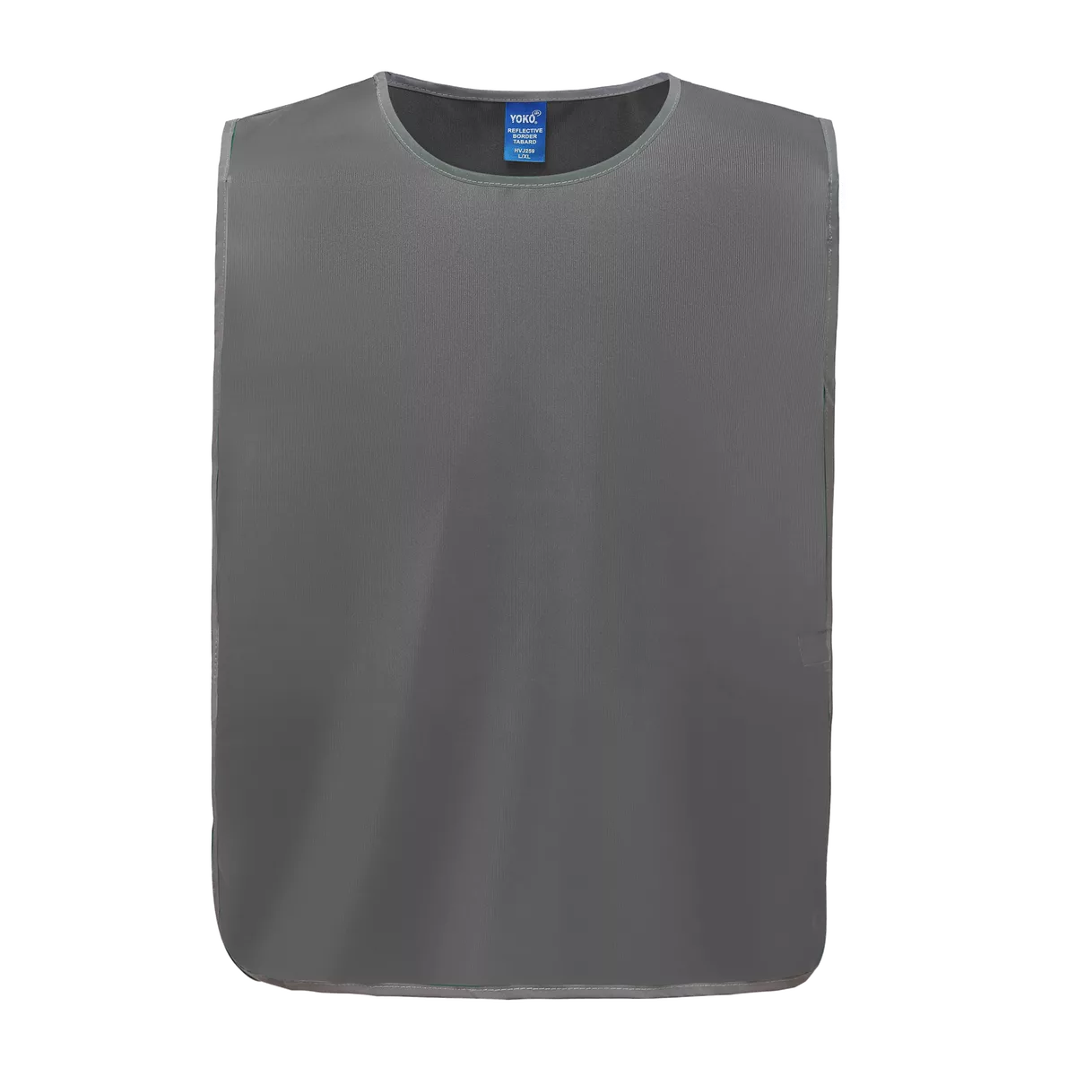 Personalisatie veiligheidshesje met reflecterende rand Grey