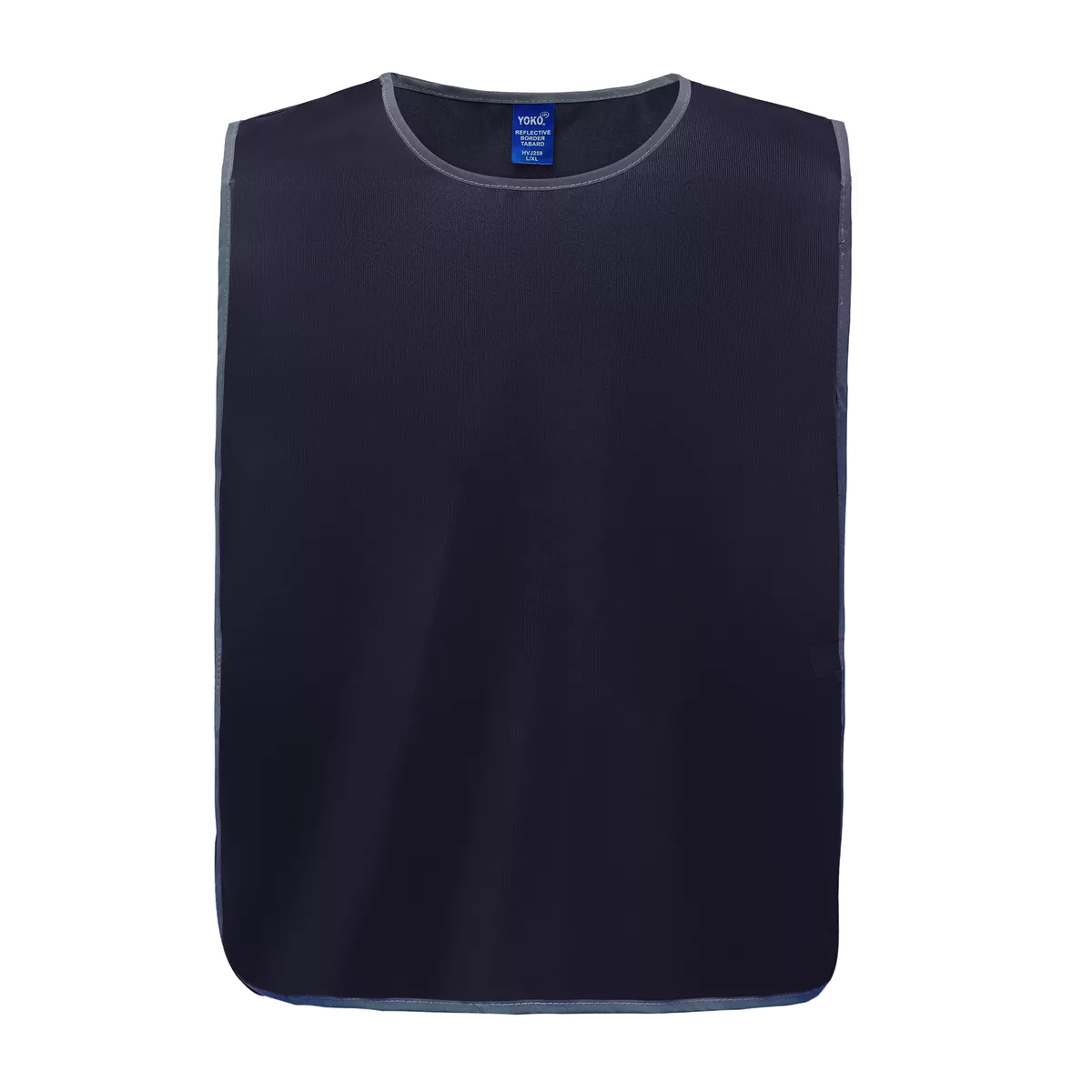 Personalisatie veiligheidshesje met reflecterende rand Navy