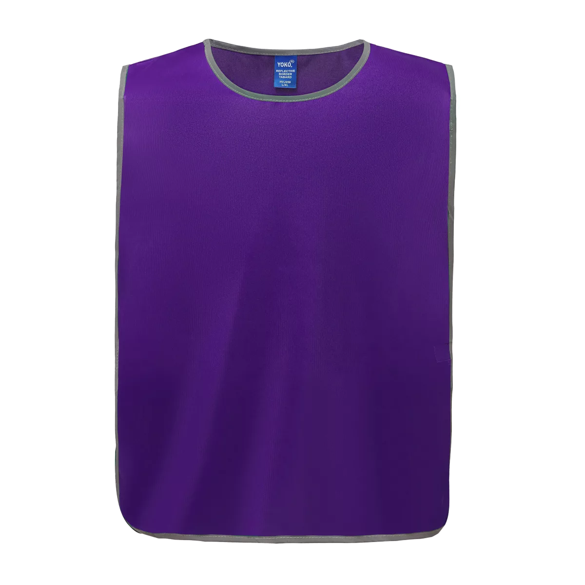 Personalisatie veiligheidshesje met reflecterende rand Purple