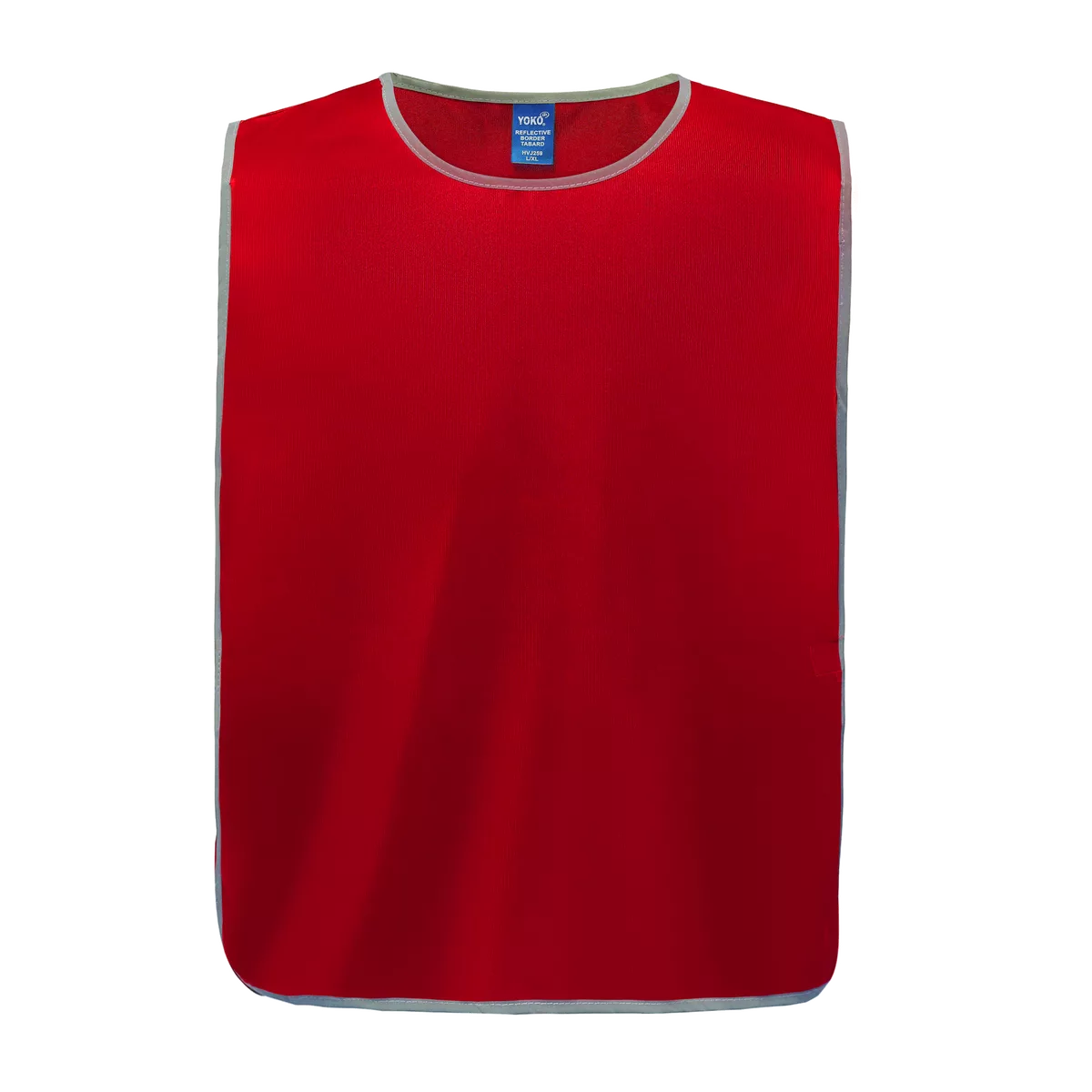 Personalisatie veiligheidshesje met reflecterende rand Red