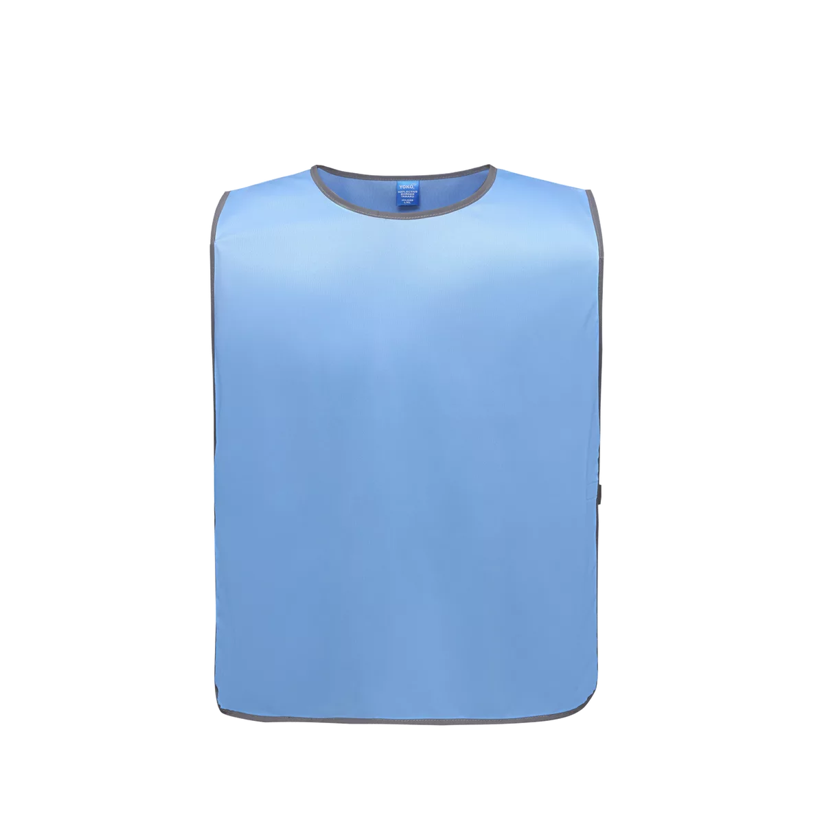 Personalisatie veiligheidshesje met reflecterende rand Sky Blue