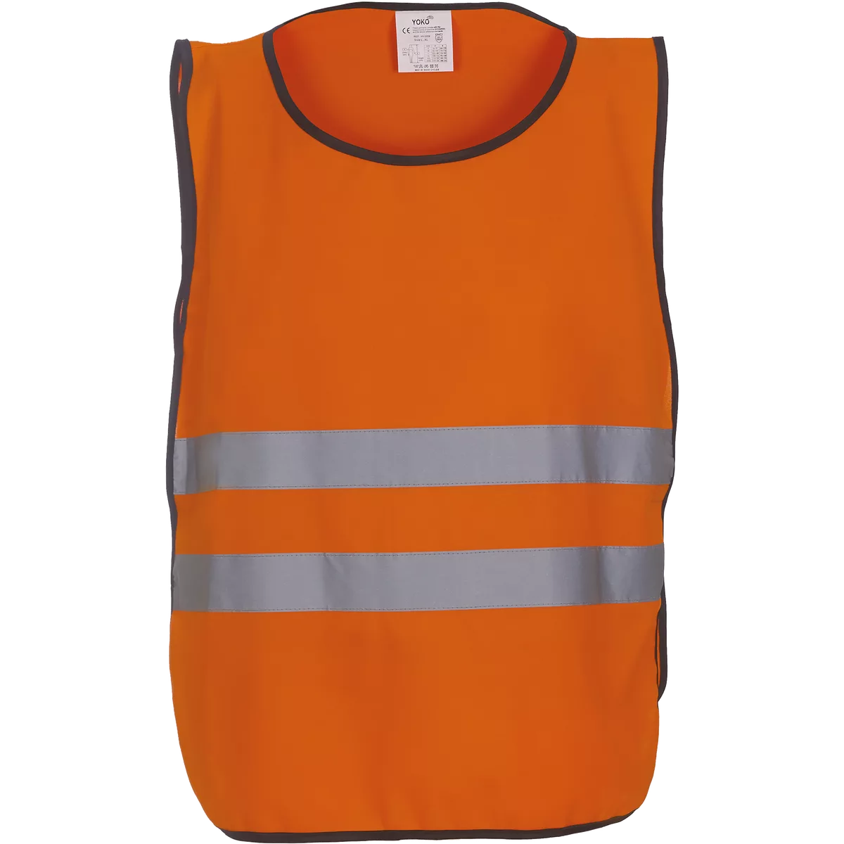 Veiligheidshesje met 2 banden Hi Vis Orange