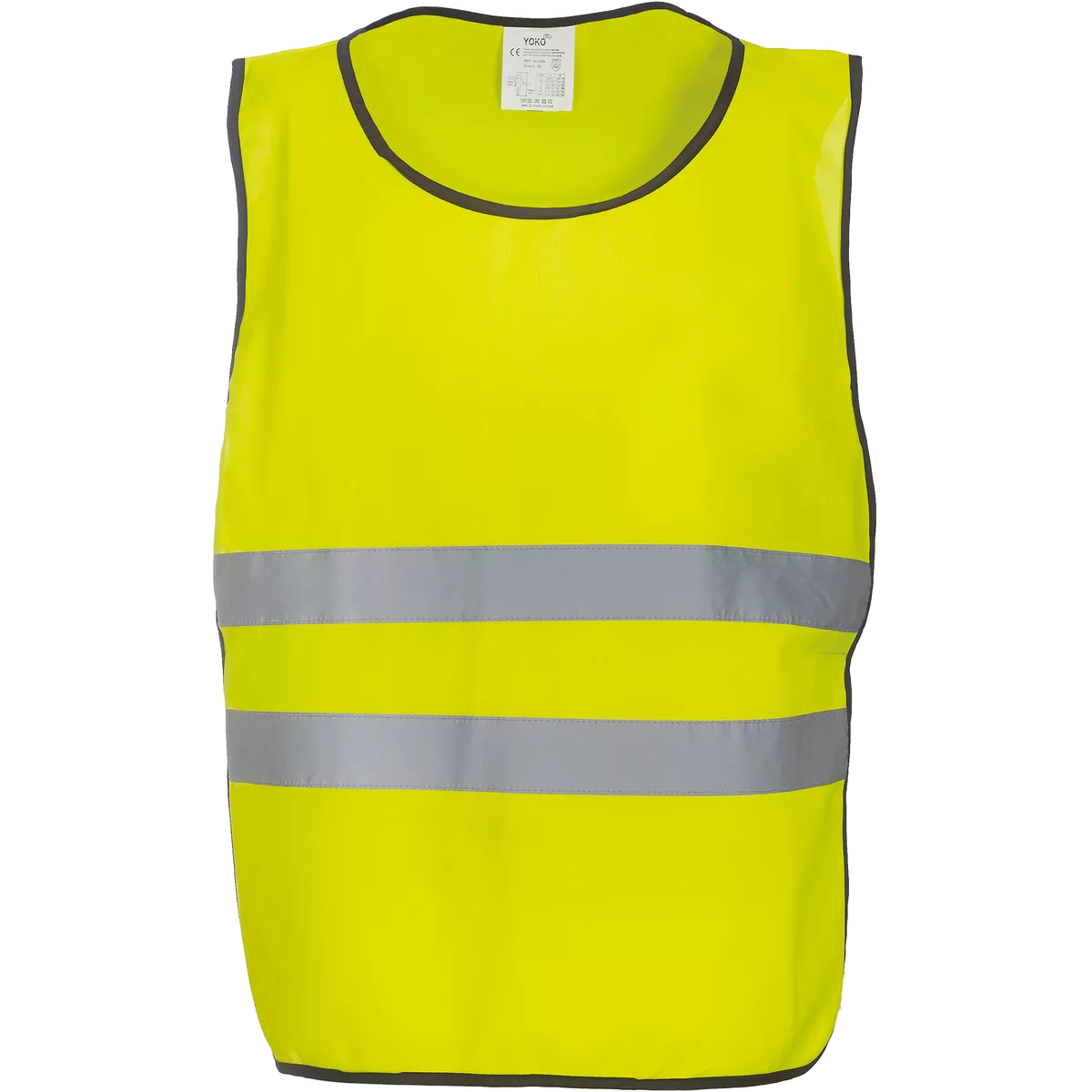Veiligheidshesje met 2 banden Hi Vis Yellow