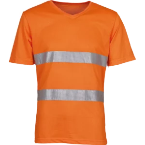 Top Cool – Hi-Vis T-shirt V-hals Hi Vis Orange