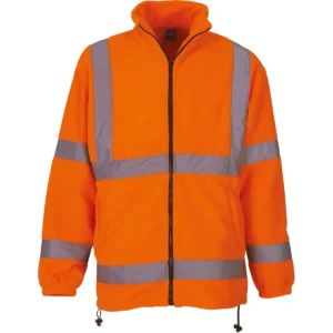 Zware fleece veiligheidsjas Hi Vis Orange