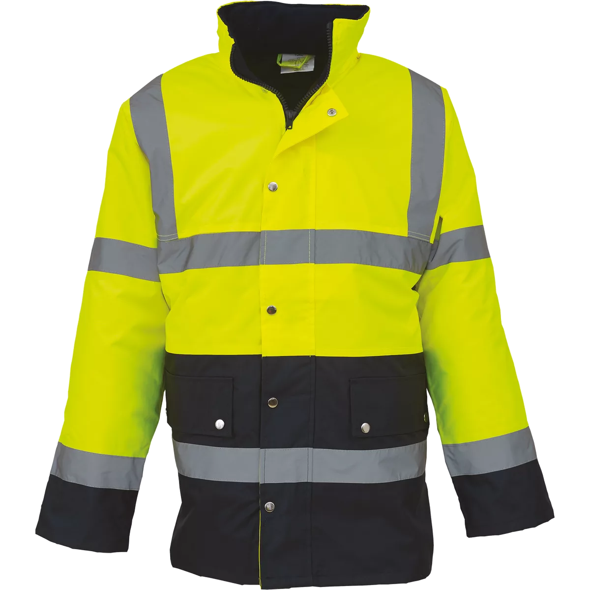 2-kleurig veiligheidsjack voor snelweg Hi Vis Yellow / Navy