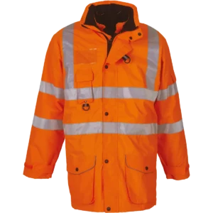 Multifunctionele 7-in-1 veiligheidsparka Hi Vis Orange
