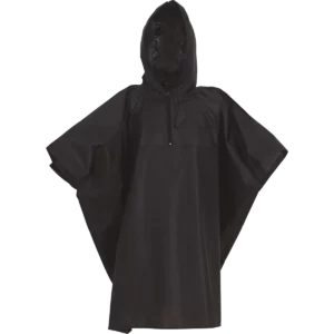 Lichtgewicht poncho Black