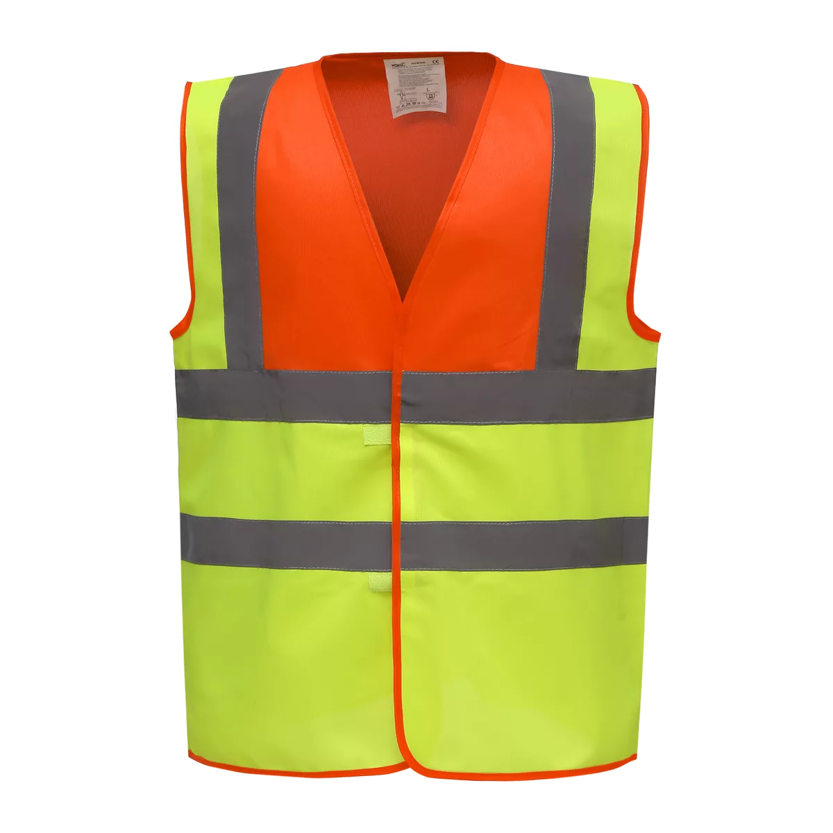Veiligheidshesje met 2 Banden & Bretels Hi Vis Orange / Hi Vis Yellow
