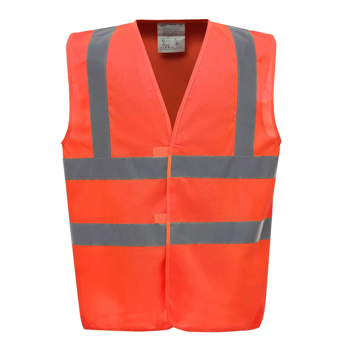 Veiligheidshesje met 2 Banden & Bretels Hi Vis Orange