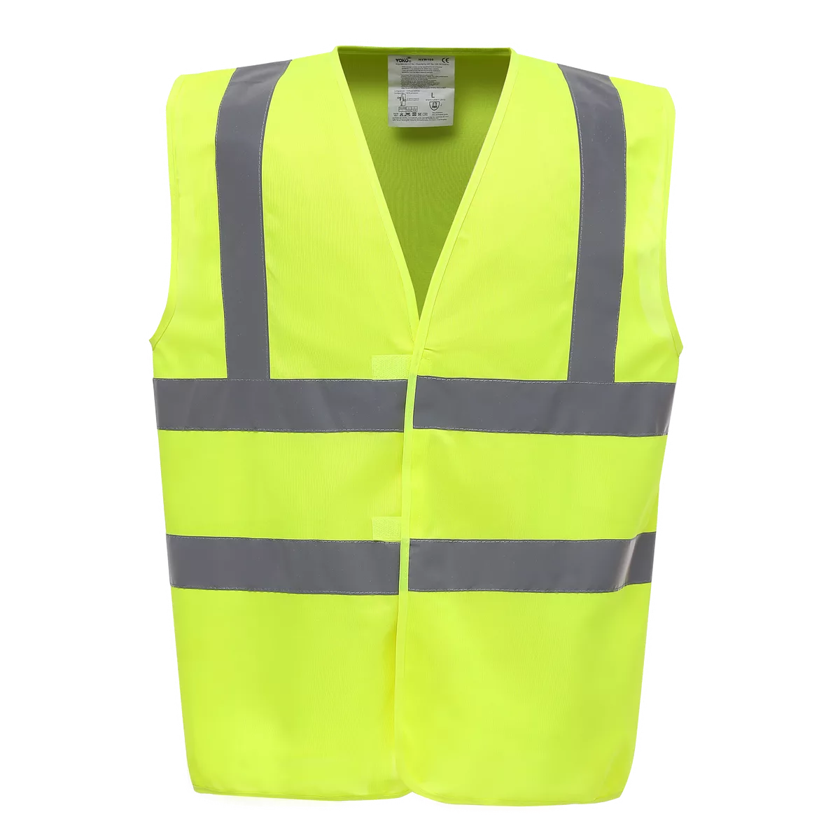Veiligheidshesje met 2 Banden & Bretels Hi Vis Yellow