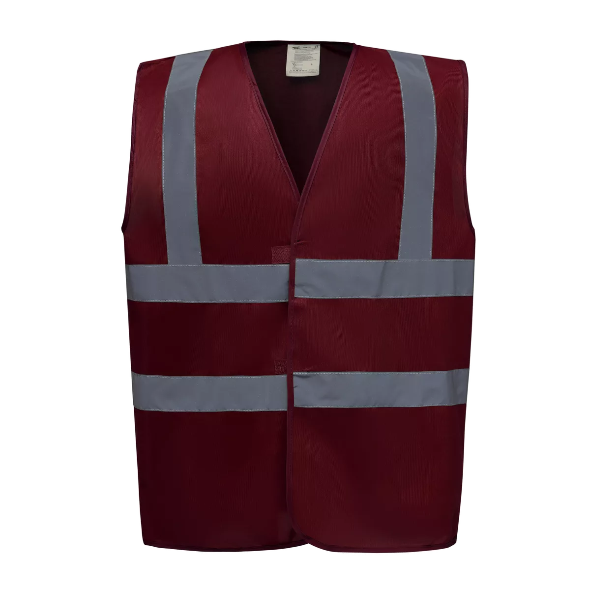 Veiligheidshesje met 2 Banden & Bretels Maroon