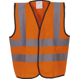 Veiligheidshesje voor kinderen met 2 Banden & Bretels Hi Vis Orange