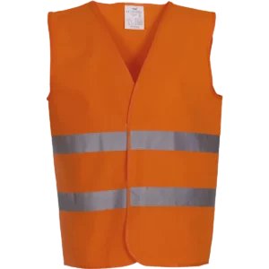 Signalisatie 2 banden hesje Hi Vis Orange