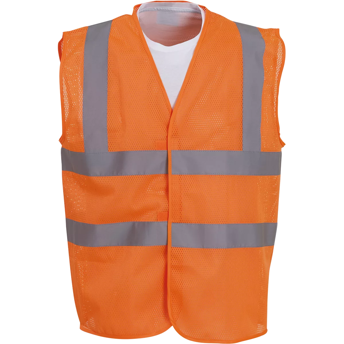 Hoge zichtbaarheid hesje van gaas Hi Vis Orange