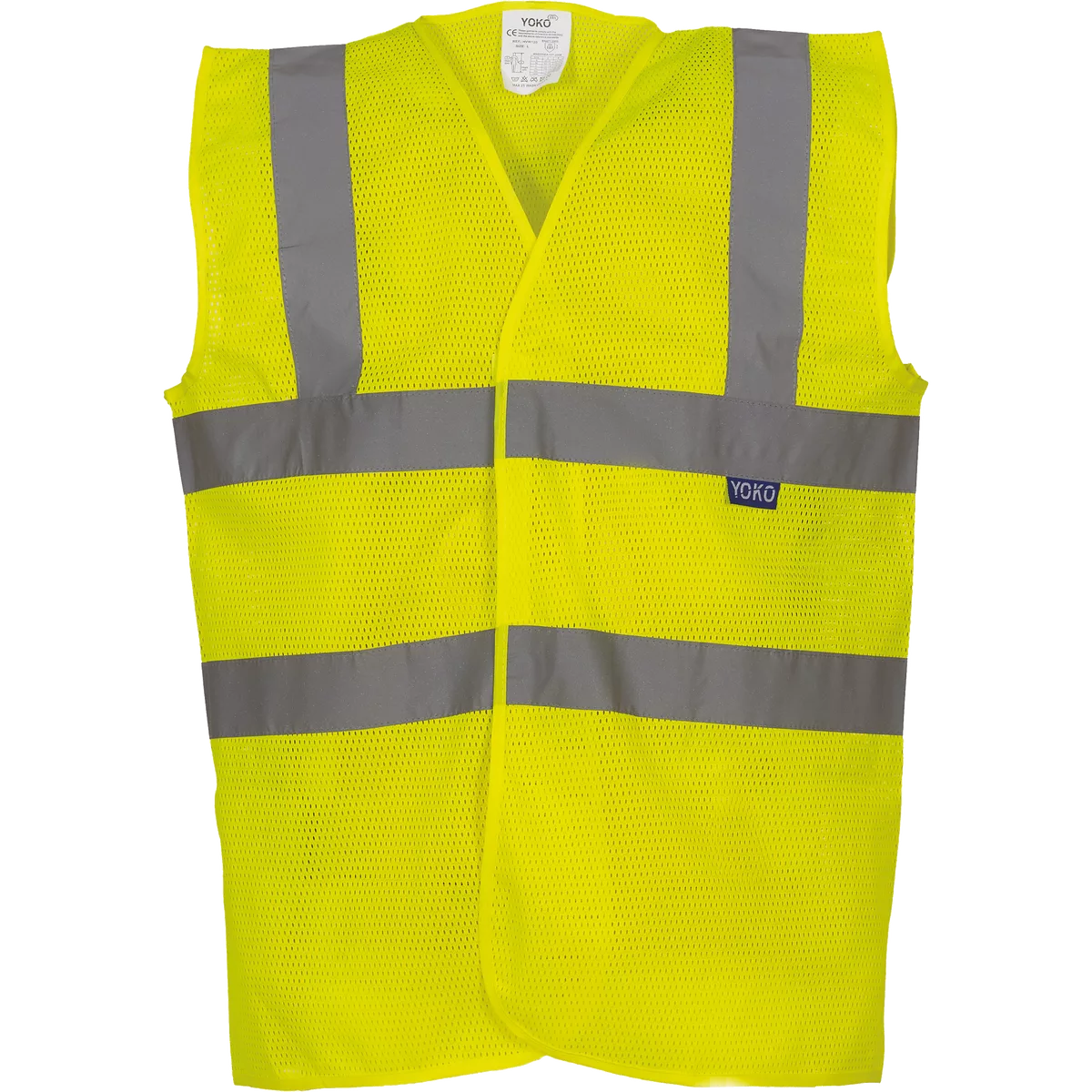 Hoge zichtbaarheid hesje van gaas Hi Vis Yellow