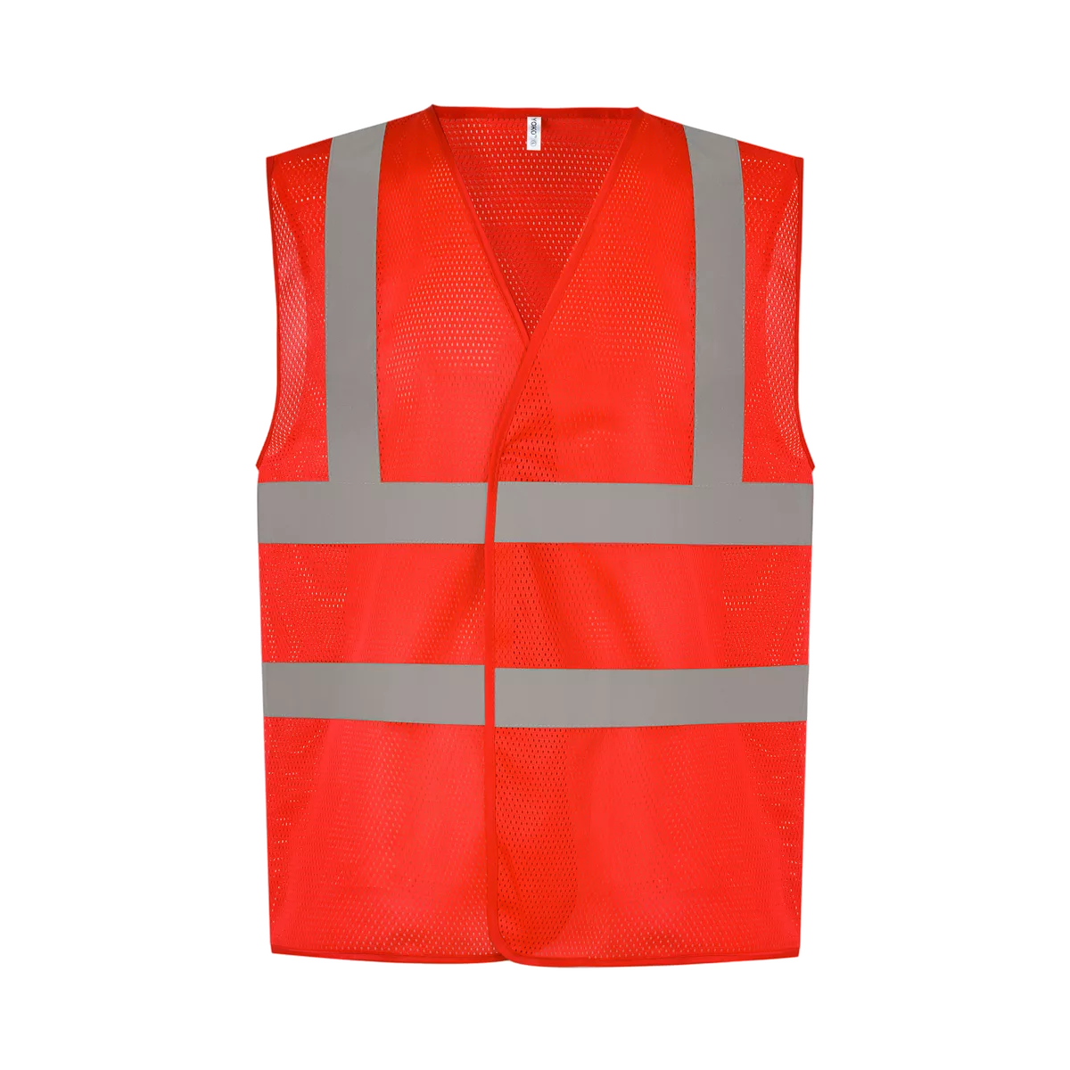 Hoge zichtbaarheid hesje van gaas Red