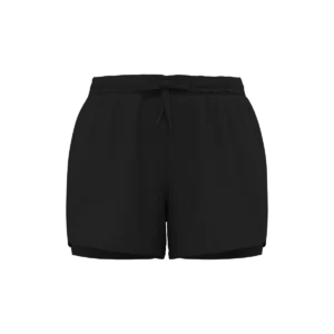 2-in-1-short met ingenaaid ondershort voor dames Black